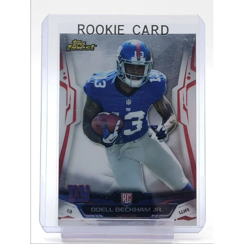 ODELL BECKHAM JR. 2014 TOPPS FINEST FOOTBALL ROOKIE GIANTS RC
